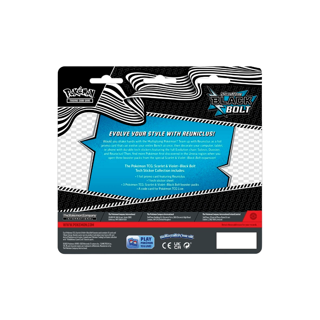 Pokémon TCG: Scarlet & Violet-Black Bolt Tech Sticker Collection