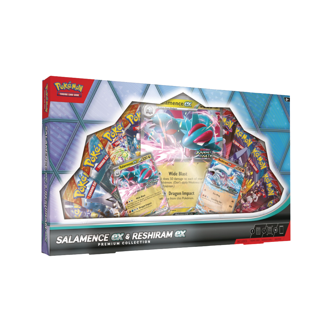 Pokemon TCG Salamance Ex & Reshiram Ex Premium Collection