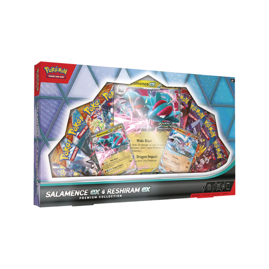 Pokemon TCG Salamance Ex & Reshiram Ex Premium Collection