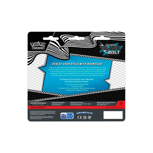 Pokémon TCG: Scarlet & Violet-Black Bolt Tech Sticker Collection